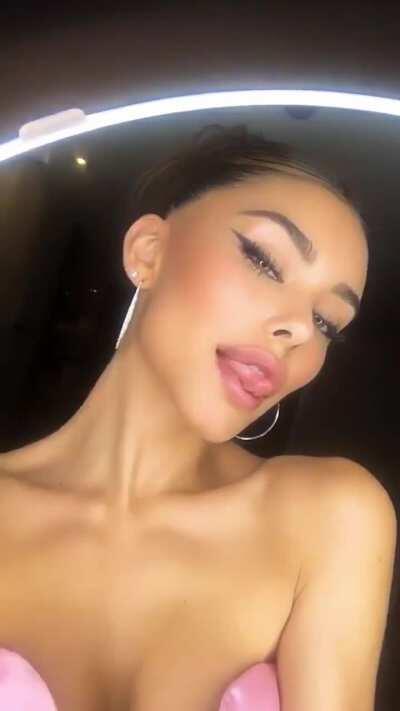 Madison Beer sexy tongue NSFW