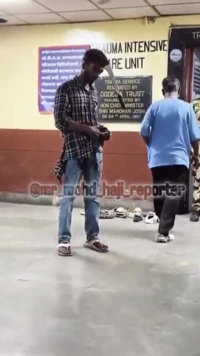 Bro in his phone- Hello ChatGPT, a machete is stuck in my head..how to remove it without dying?