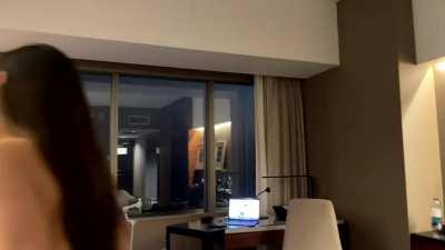 Making sure he hits all the right spots