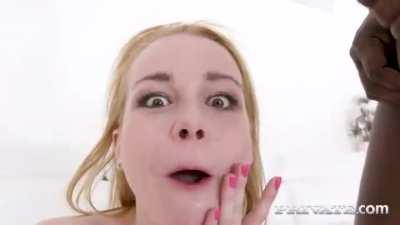 Blonde swallows from two BBCs