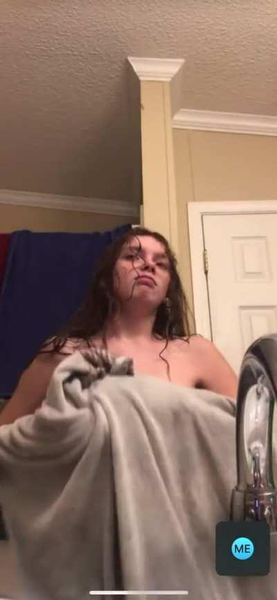 Fresh out of the shower