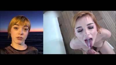 Gorgeous Redhead Fucked and Facialized