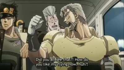 Joseph joestar crashes into twin towers
