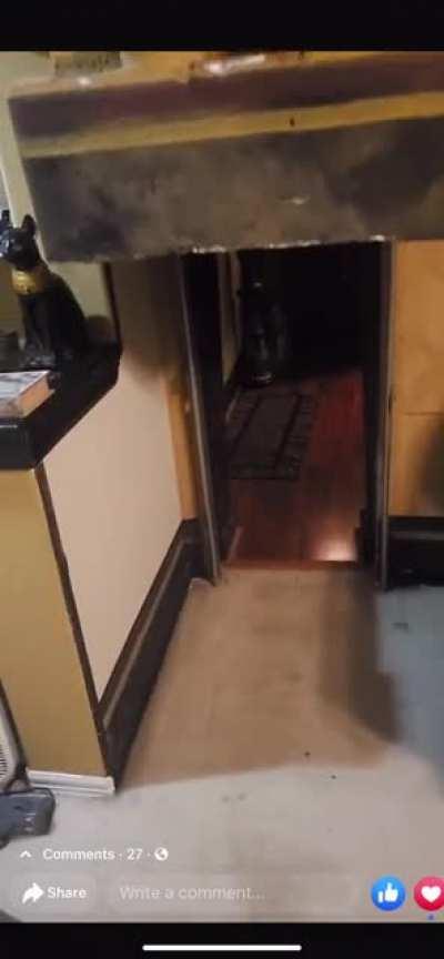 My buddy found this in a AirBNB