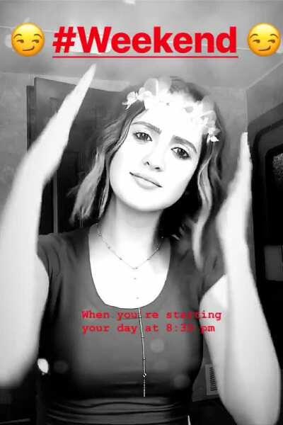 Laura marano doing a weekend dance