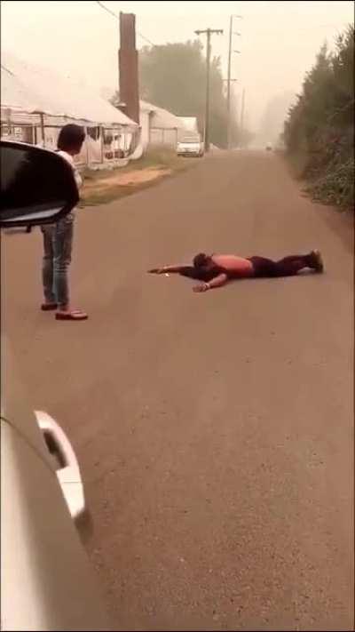 Women Conducts Citizens Arrest on Suspected Wildfire Arsonist in Oregon.