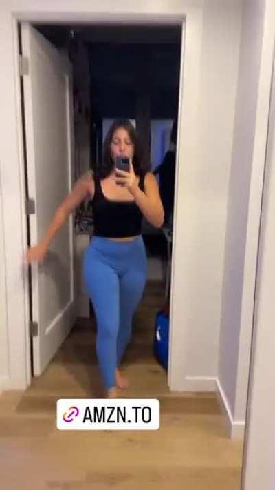 Blue leggings