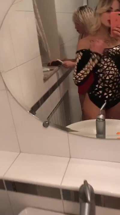 Flash in the restroom