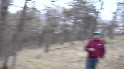 Dude gets pulled out by a tow cable around the neck