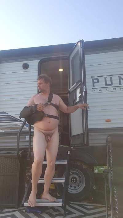 How to greet the neighbors camping