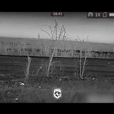 This is what artillery shelling looks like through the eyes of a soldier using a thermal imager. Video from the soldiers of the Kastus Kalynovskyi Regiment.
