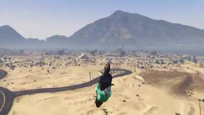 [GTA 5]Hands down the most creative and time consuming way to use GTAs wacky physics!