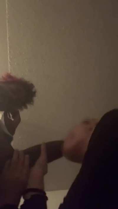 Blowing A Massive Cock