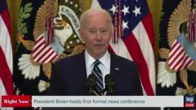After Watching Biden’s First Formal Press Conference I’m Convinced We Live In A Simulation
