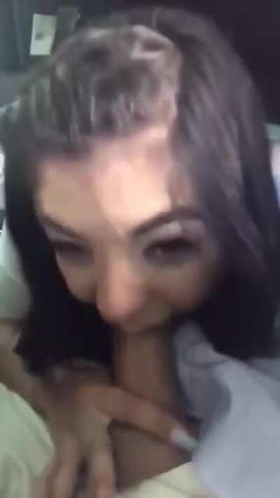 Gina Valentina sucking cock