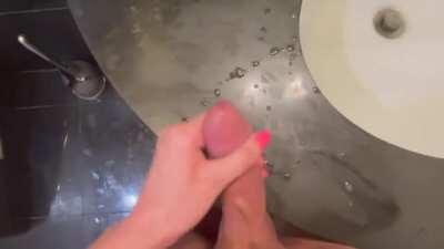 I gave so much on a bathroom counter!