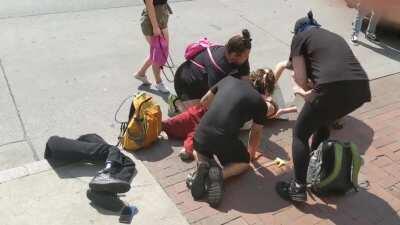 CPD just hit and maced a double amputee. Bravo, you heroes. Unarmed, no legged, they dgaf