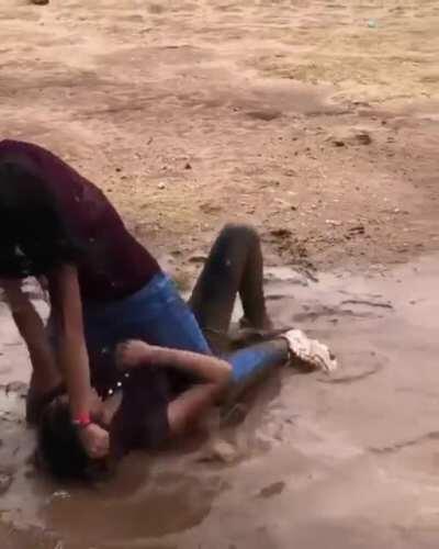 RIP - the shoes Mud water fight