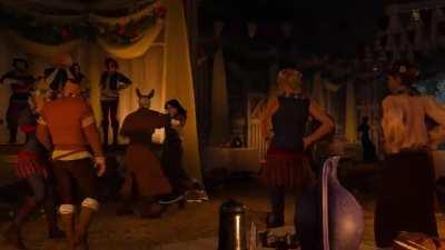 Geralt and Yen dancing at the HOS wedding.