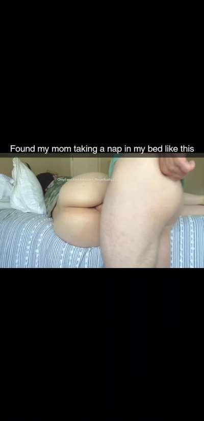 Fucking mom while she's napping