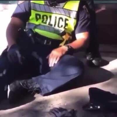 A police officer in West Baltimore was assaulted and knocked out as onlookers celebrate the violence and promise other cops that they're next