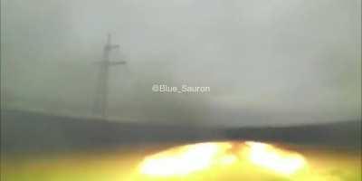 Ukrainian BMP-2 IFV firing with its 30mm autocannon on Russian targets north of Pavlivka. (Pure sound - No music)