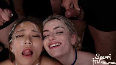 These Best Friends Get Beautifully Covered Then Make Out w/ Each Other
