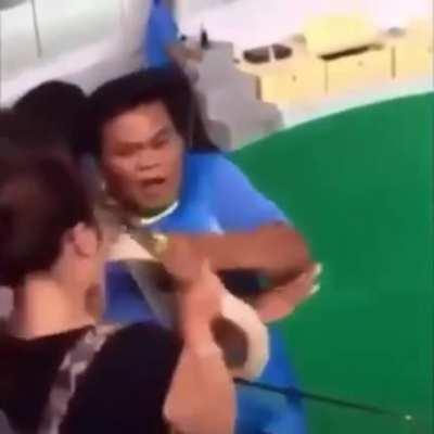 Kissing a snake gone wrong