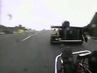 HMRB while I yeet down a wet road in a kart