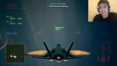 your average ace combat 7 player (P.S. this is just a short clip of a full video I made for youtube. You can watch the rest here ->  