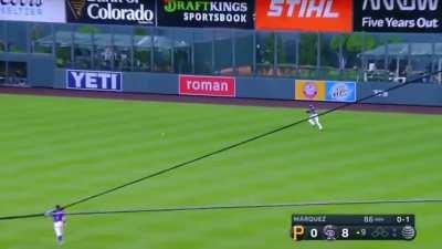 [Highlight] Kai-ai Tom breaks up German Marquez's no hitter in the 9th.