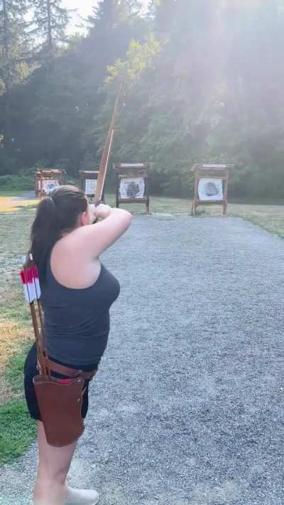 My wife loves her new AF Yuan bow I got her!