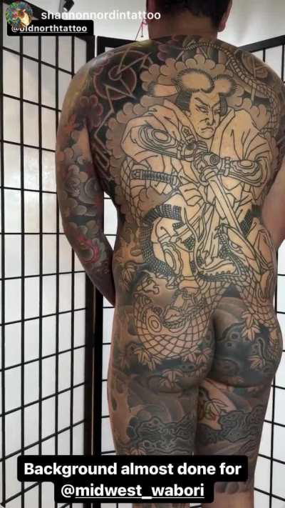 Back progress by Shannon Nordin @old north tattoo Eau Claire WI!