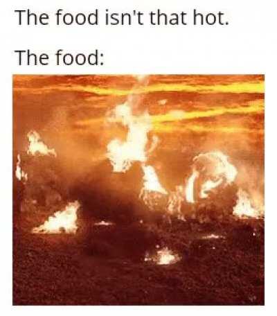 He's literally on fire