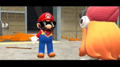 Mario and meggy fighting reminded me of something (i edited it so yall can see what im talking about)