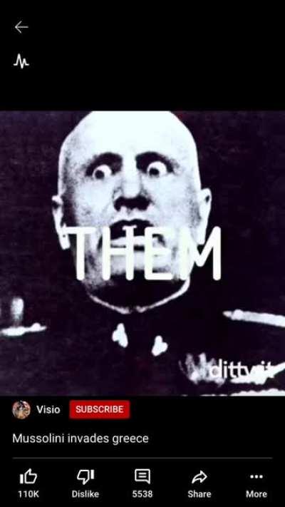 Not my video but hilarious Mussolini things