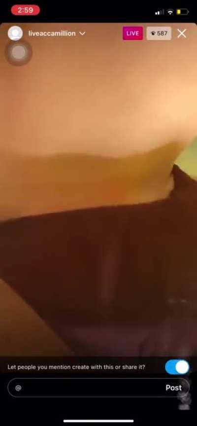 Jill doing Jill things on Insta live