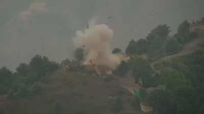 Video released by the Indian Army shows effect of artillery and mortars on Paksitani positions along the Line of Control and International Border, 7th to 11th May, 2025