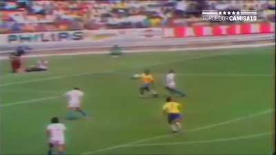 Estreia do Brasil na Copa do Mundo de 1970 no México contra a Tchecoslováquia com vitória por 4-1