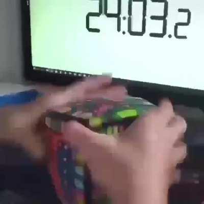 The hardest Rubik's Cube in the world, It will take 35 minutes to be compiled by a professional.