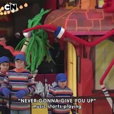 During Macey's Parade (NYC), in 2008, Cartoon Network managed to 