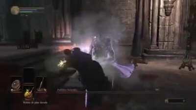 [Dark souls 3] Beating Pontiff Sulyvhan in less than 60 seconds with a lvl 1 character and no estus