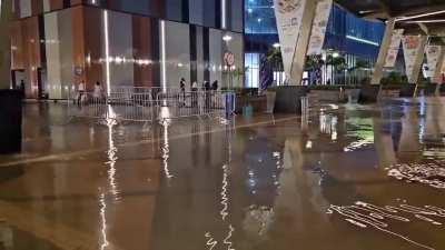 Venue of G20 flooded due to rain. This is the state of infrastructure after spending 2,700 crores