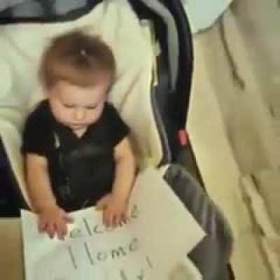 Nice surprise for daddy