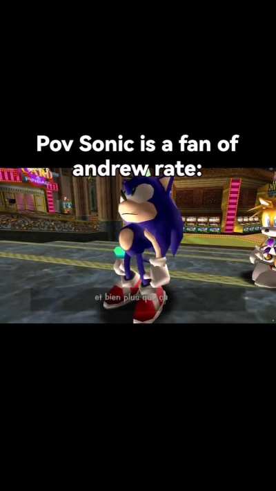 Sonic loves Andrew tate