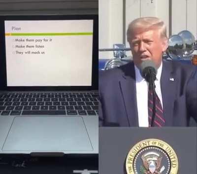 Just Trump being Trump! - California fires.