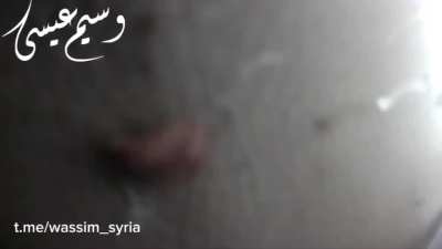 Syrian Rebels Ambushed in the Back of a Truck (POV)