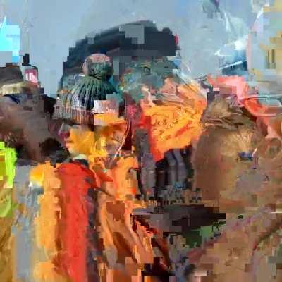 stupid protesters vs bus