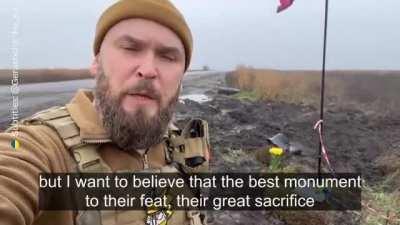 AFU soldier sends message to Ukrainian people about how he hopes their national identity, values & consciousness is shaped by the sacrifices & suffering of this conflict