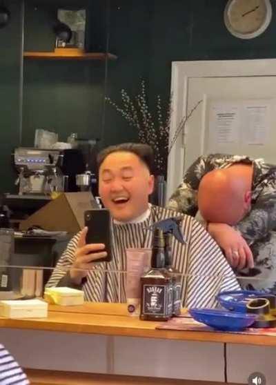 Dude got the Kim Jong-Un haircut